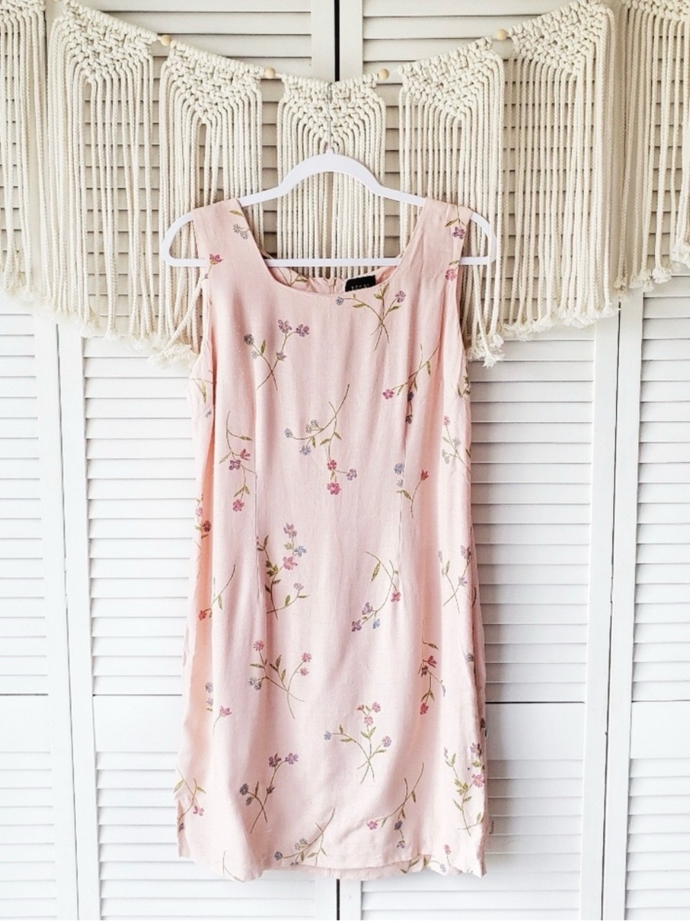 VINTAGE Teddi Pink Floral
Square dress